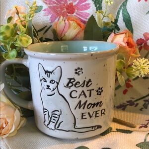 Best Cat Mom Ever Mug - White and Black